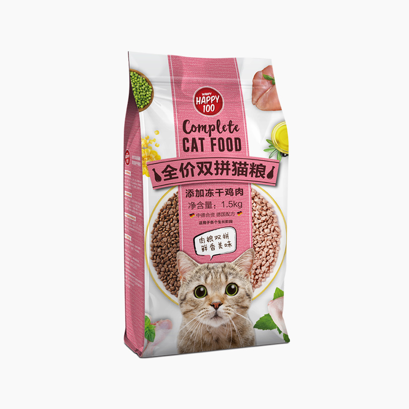 wanpy冻干鸡肉双拼猫粮1.5kg 袋