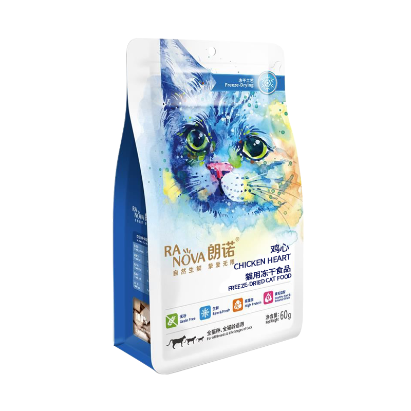 朗诺猫零食 纯肉系列 袋装 鸡心 60g 60g