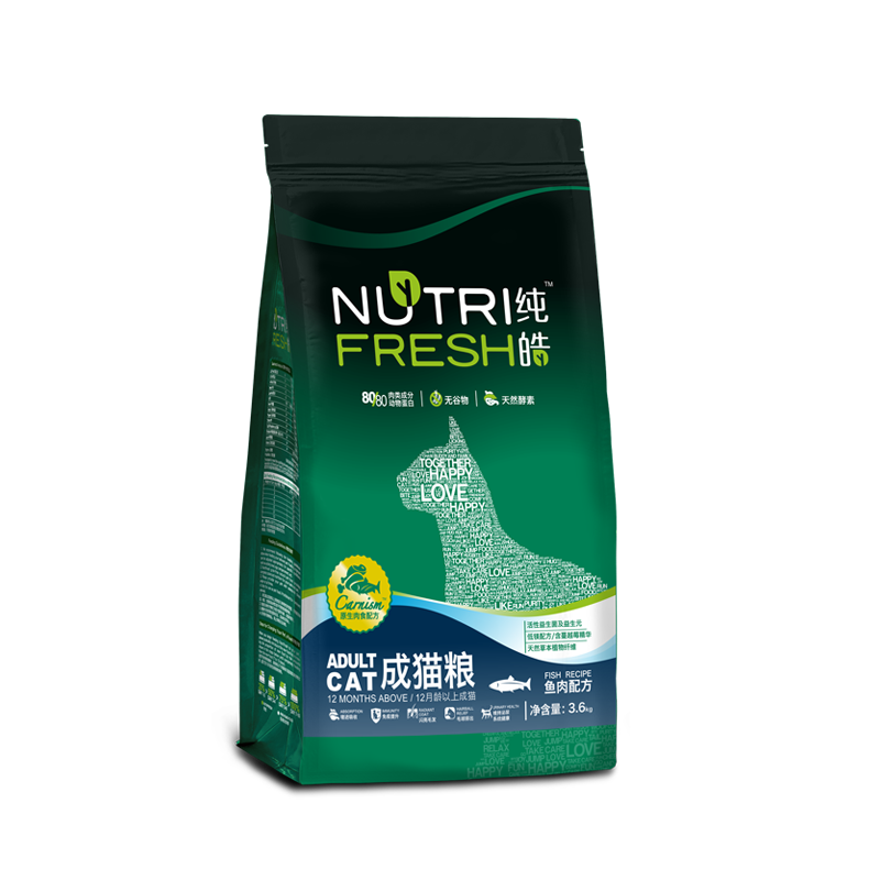 纯皓成猫天然无谷粮（鱼肉配方） 3.6kg