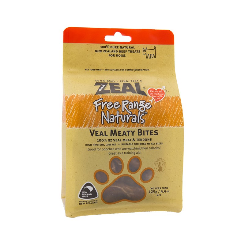真挚zeal 新西兰进口 宠物零食 小牛肉筋片125g
