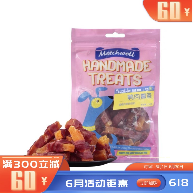 益和 犬用零食 鸭肉缠薯条 150g