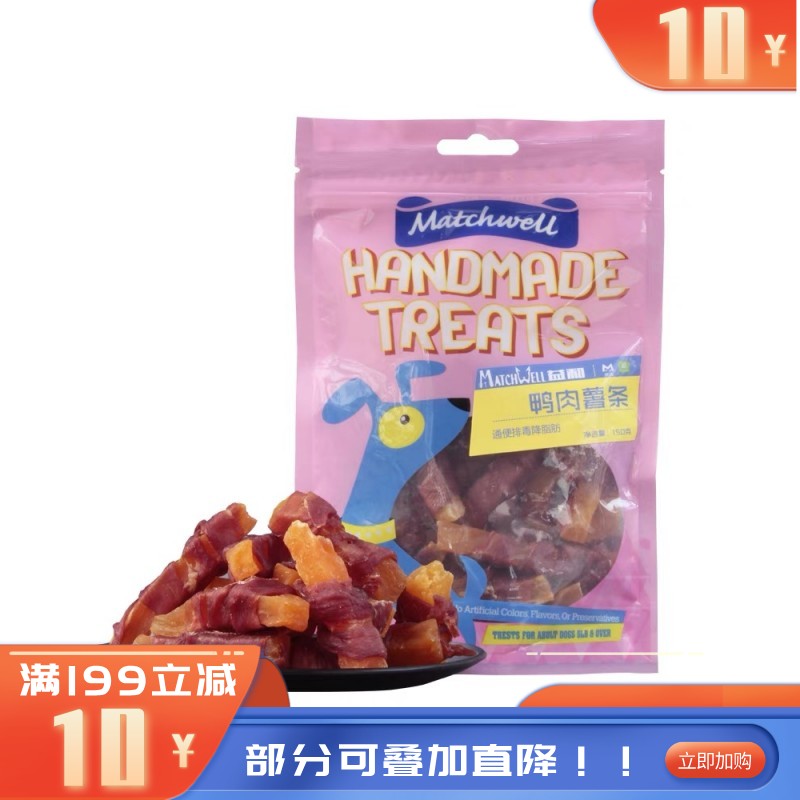 益和 犬用零食 鸭肉缠薯条 150g