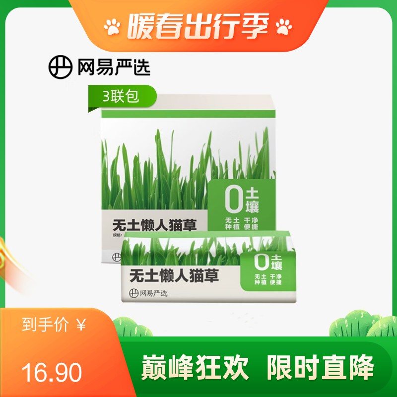 【3包】网易严选懒人猫草 25g/包