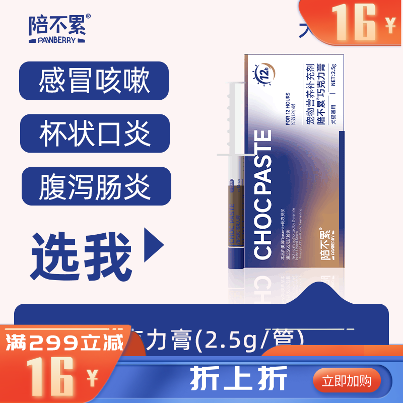 陪不累宠物用巧克力膏 2.5g