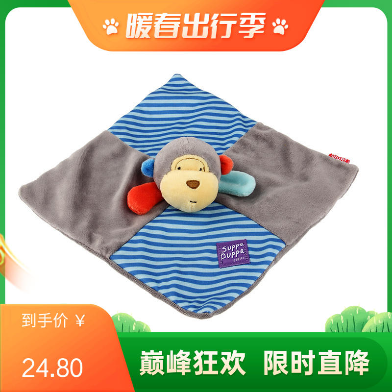 GiGwi贵为 Q趣响纸巾毛绒发声狗玩具 猴子