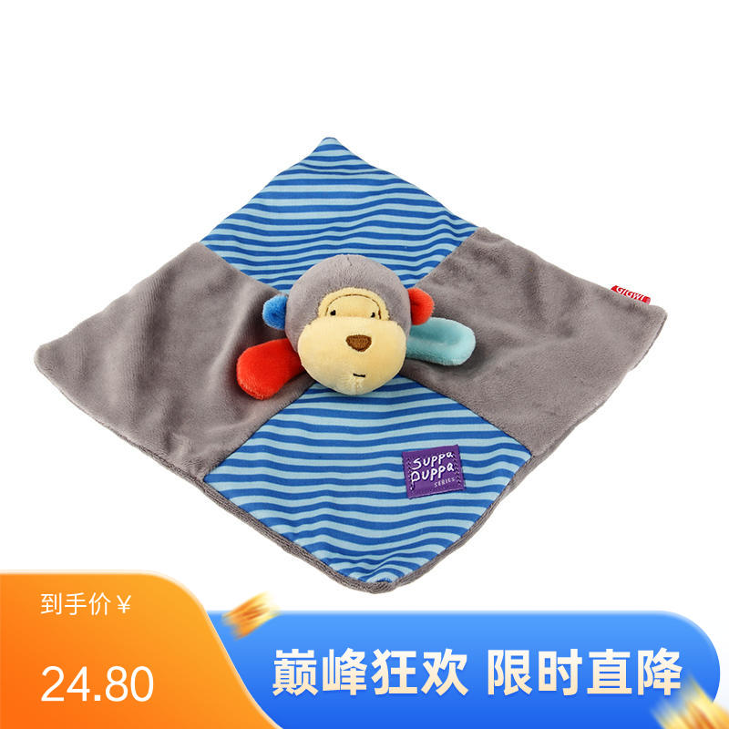 GiGwi贵为 Q趣响纸巾毛绒发声狗玩具 猴子